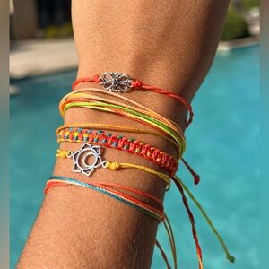 ☀️NEW Pura Vida Inspired/Sun / Sunrise/ Set of 5 Handmade Adjustable Bracelets
